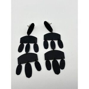 Kendra Scott Emmet Drop Earrings Black Statement Jewelry